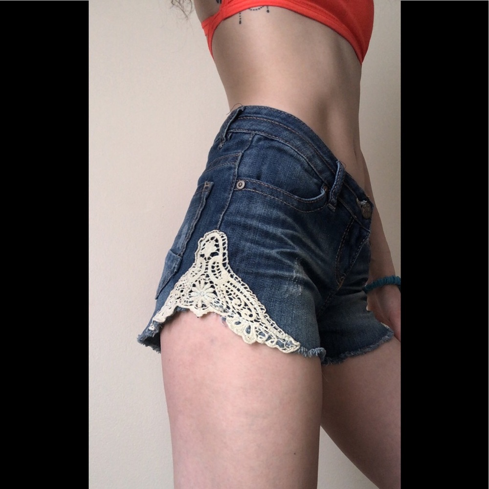 High Waisted Jean Shorts